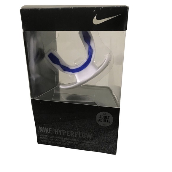 Nike Hyperflow Lip Protector Mouthguard - White/Blue - Picture 2 of 3